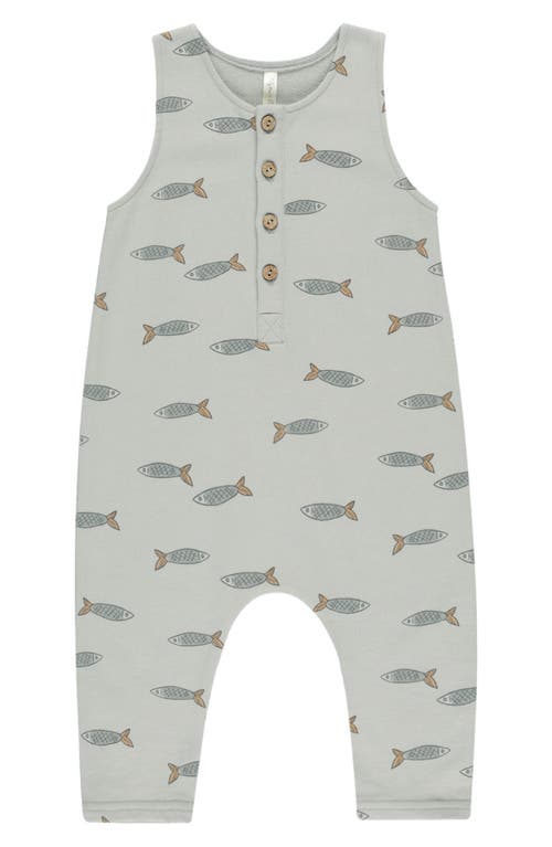 Rylee + Cru Sleeveless Print French Terry Romper