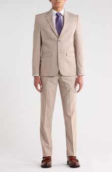 SOUL OF LONDON Solid Notch Lapel Suit