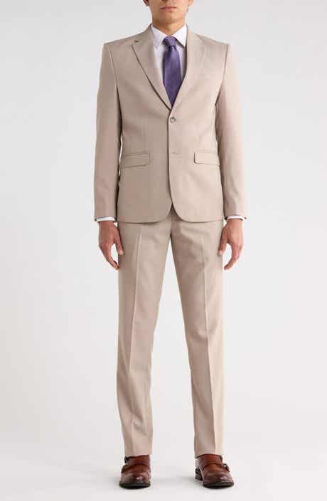SOUL OF LONDON Solid Notch Lapel Suit