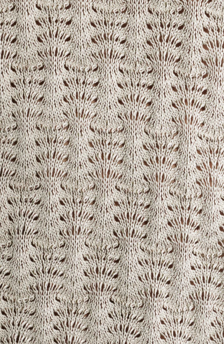 Corridor Cable Lace Stitch Pima Cotton Polo, Alternate, color, Natural