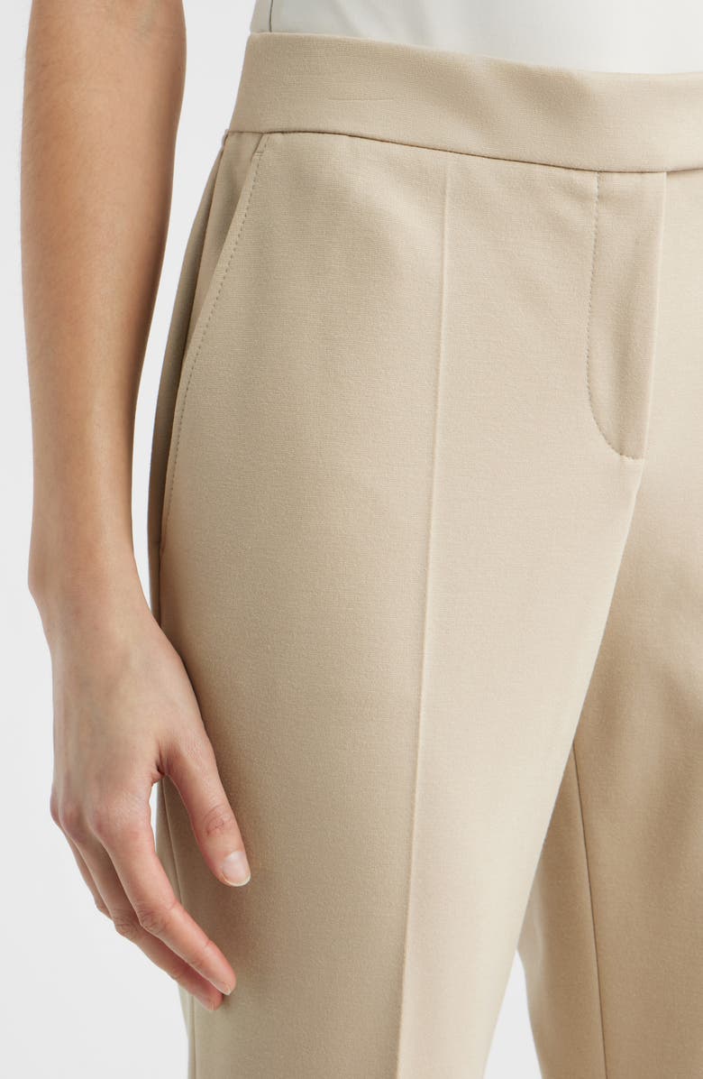 BOSS Tapria Slim Fit Crop Pants, Alternate, color, Pumice