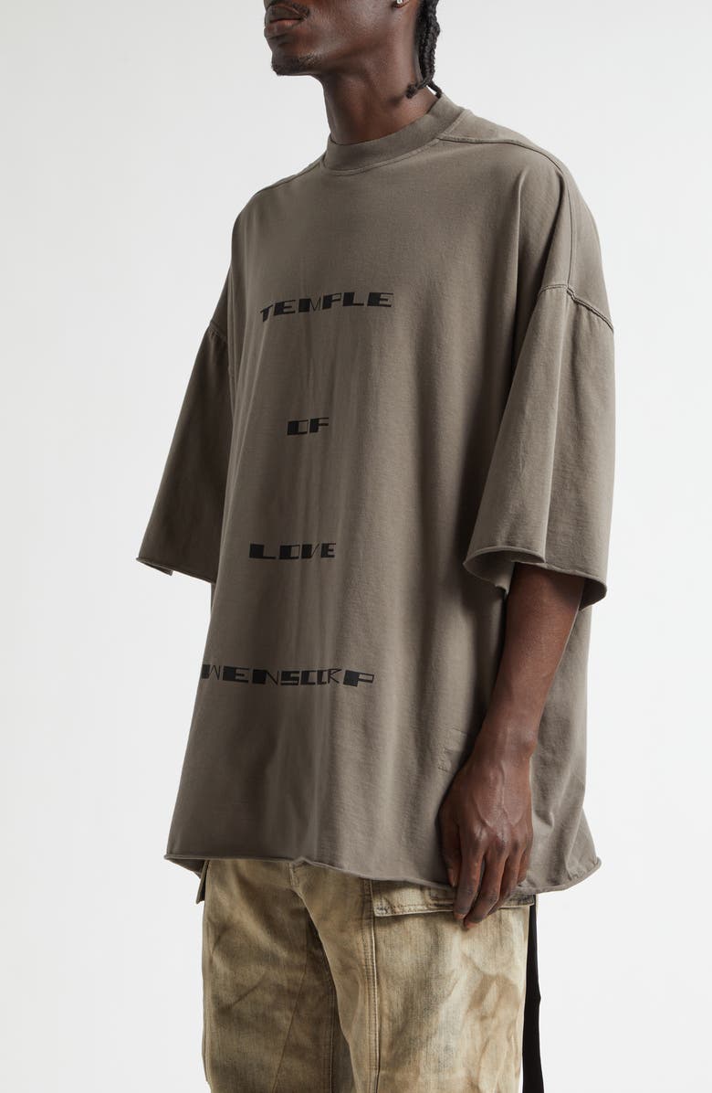 Rick Owens DRKSHDW Tommy Temple Graphic T-Shirt, Alternate, color, Dust/ Black