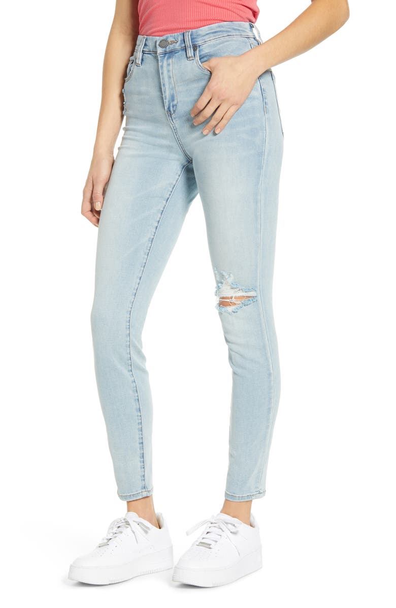 BLANKNYC The Great Jones High Waist Ripped Jeans, Main, color, 