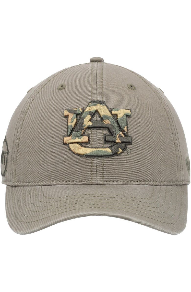 TOP OF THE WORLD Men's Top of the World Olive Auburn Tigers OHT Military Appreciation Unit Adjustable Hat, Alternate, color, 