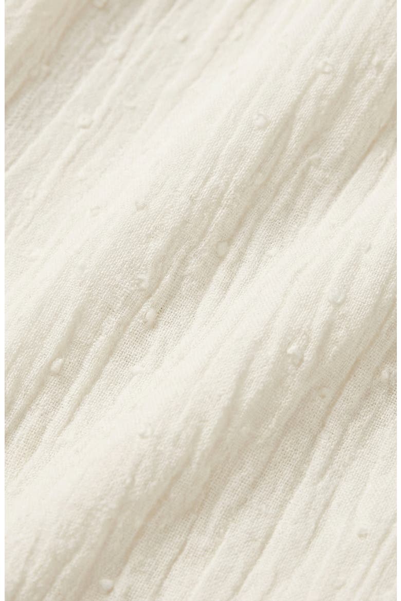 Square-Neck Contrast Trim Mini Dress, Alternate, color, Off-White / Navy