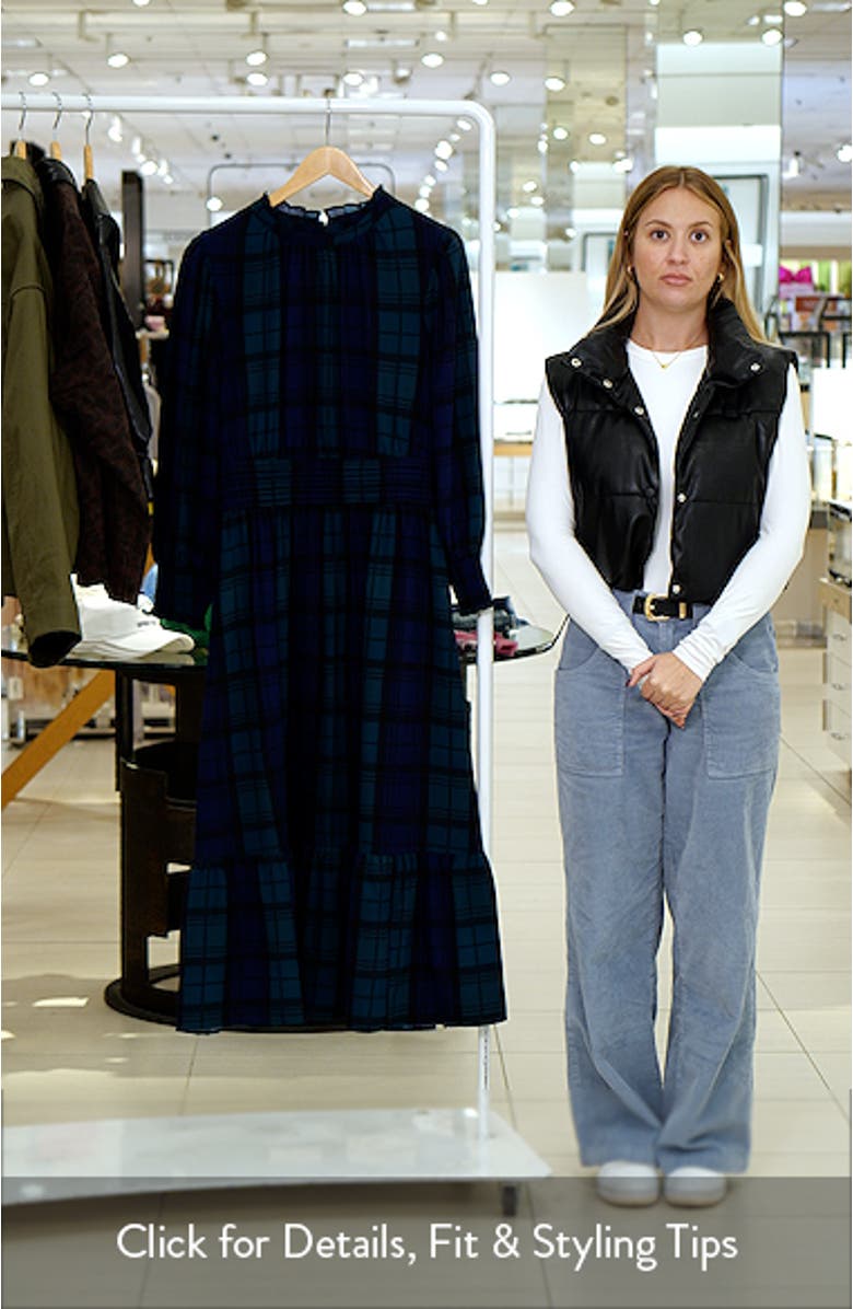 Hudson Caitlyn Plaid Long Sleeve Maxi Shirtdress, sales video thumbnail