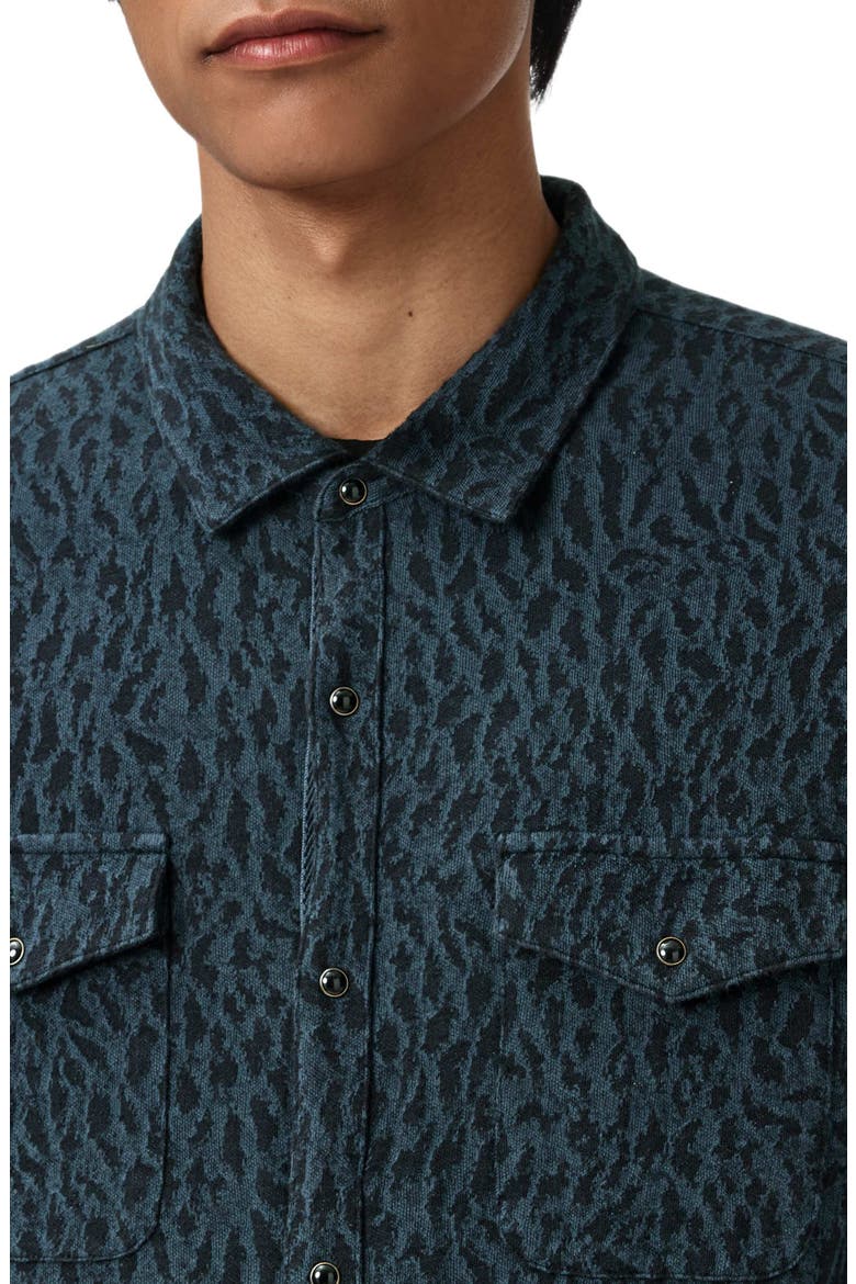 Ramona Long Sleeve Western Snap-Up Shirt, Alternate, color, DARK FOREST