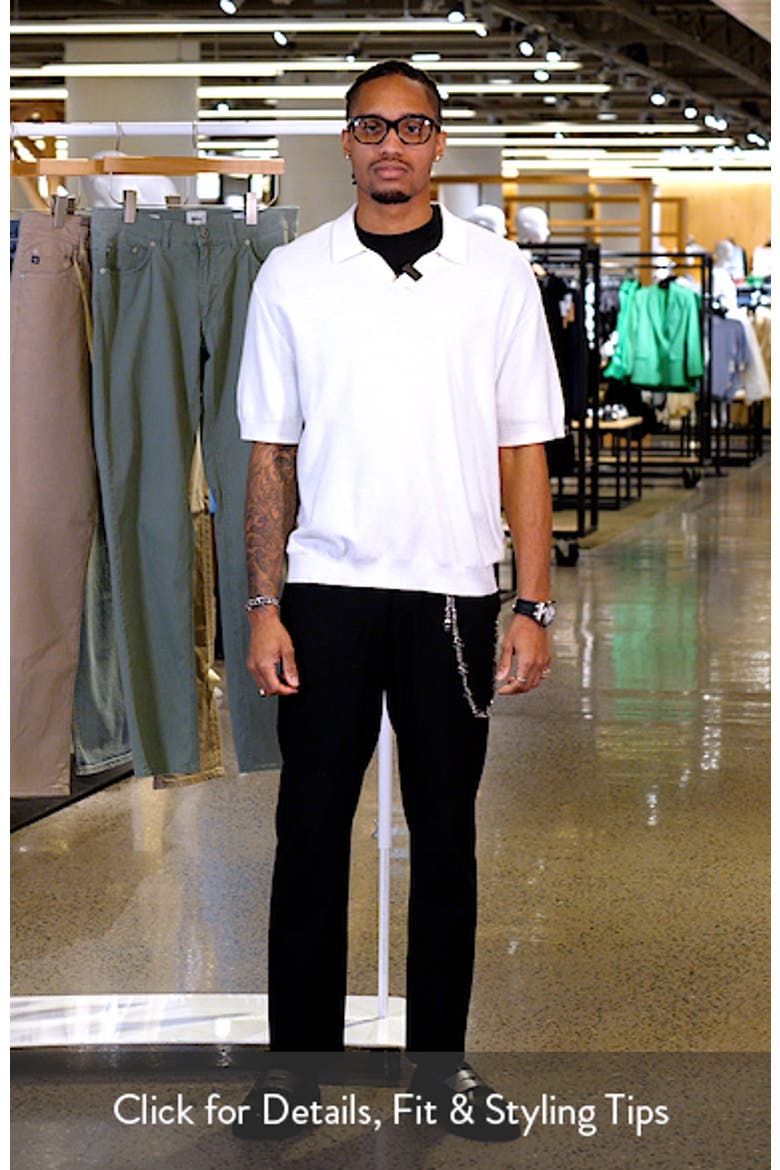 Textured Stitch Short Sleeve Polo Sweater video