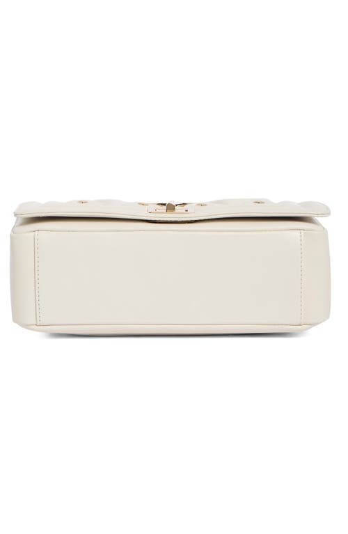 Valentino By Mario Valentino Alice Diamond Leather Tote Bag In White