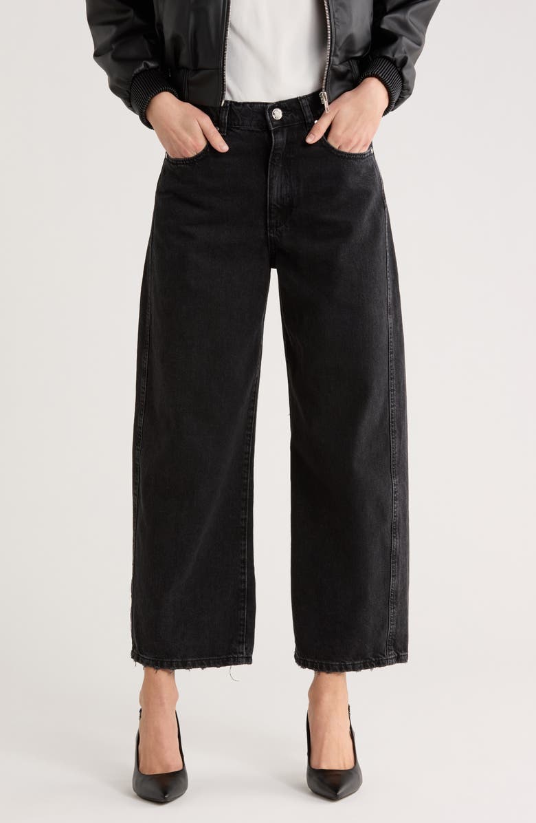 JASON WU High Waist Ankle Relaxed Barrel Jeans, Main, color, Nightshade Blue