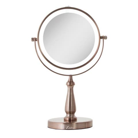 Lighted Makeup Mirror with 8X/1X Magnifications