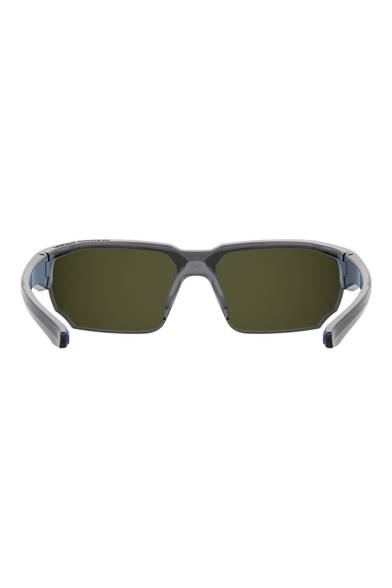 70mm Polarized Oversize Sport Sunglasses, Alternate, color, GREY