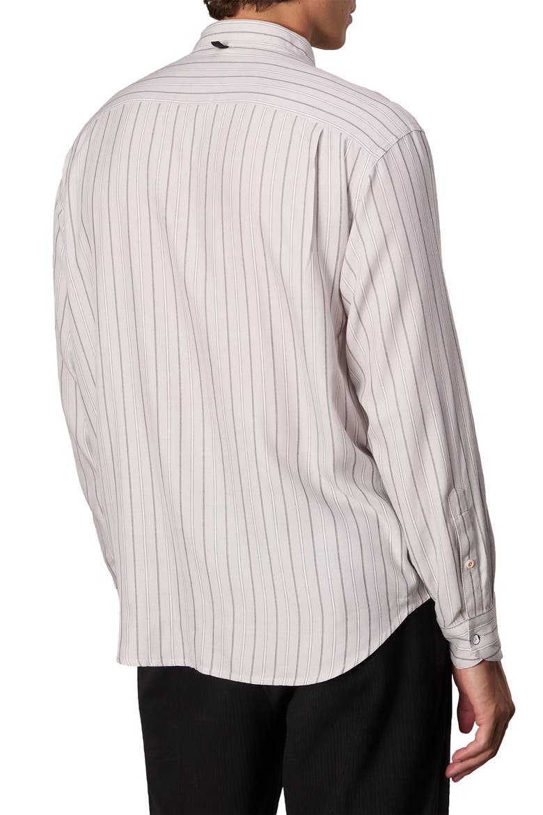 Matthew Stripe Button-Up Shirt, Alternate, color, WHITE STRIPE