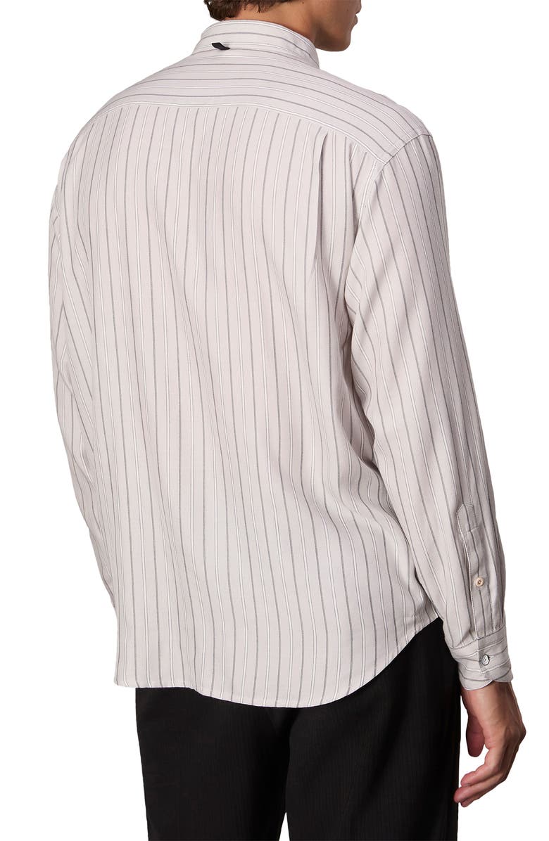 rag & bone Matthew Stripe Button-Up Shirt, Alternate, color, White Stripe