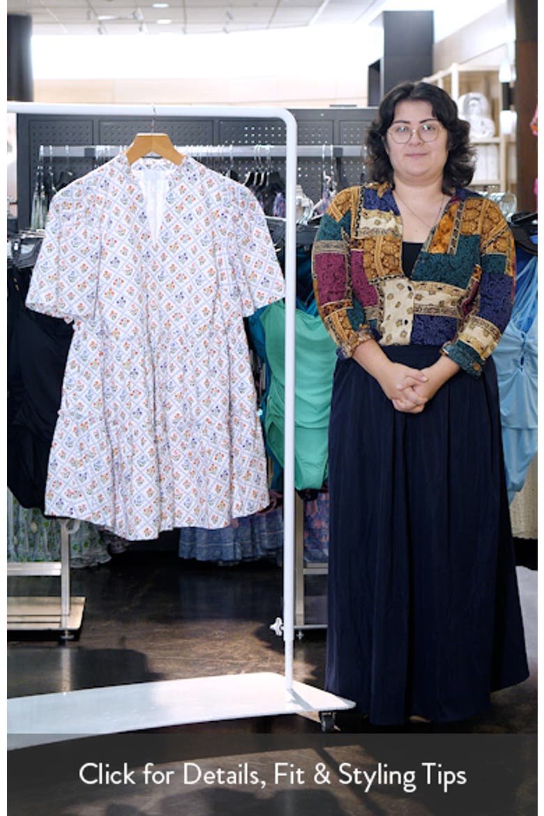 Lara Floral Dixie Tiered Cotton Dress video