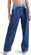 Steve Madden Emeric High Waist Two Tone Jeans