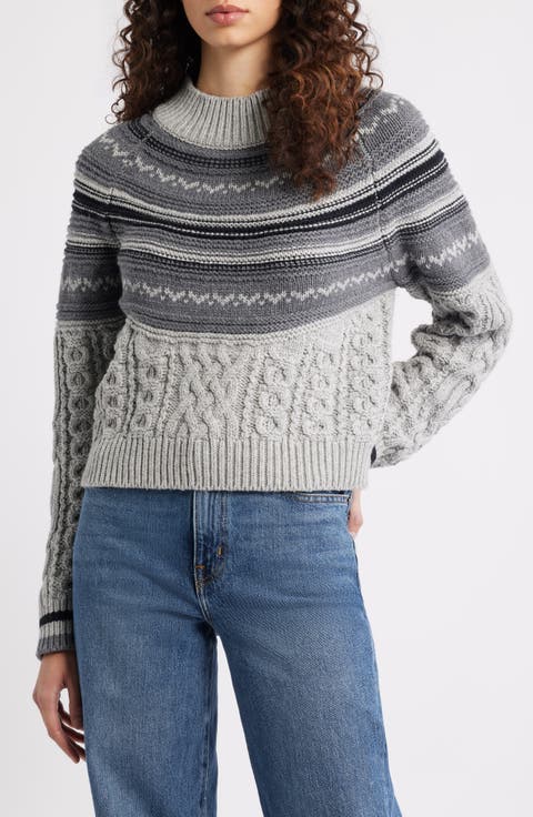 Ayana Fair Isle Mixed Stitch Sweater
