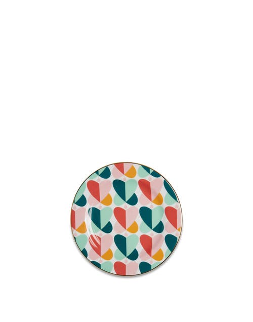 La Doublej Dessert Plates Set Of 2 Farfalle Multicolor In Farfalle Multicolor