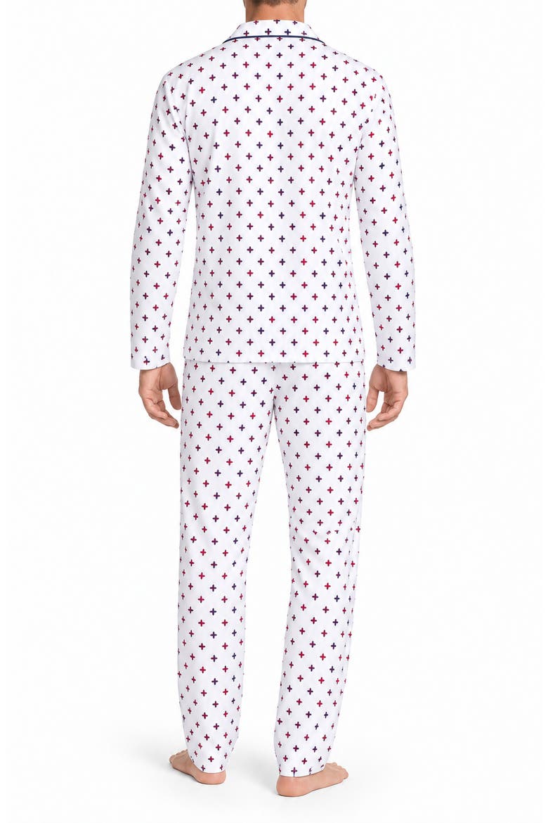 Cross Print Pajama Set, Alternate, color, CROSS PRINT
