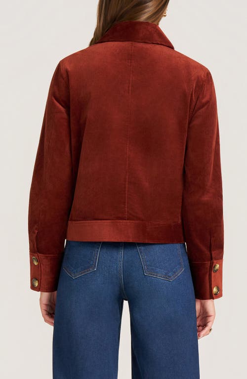 Matty M . Jeri Cotton Blend Corduroy Jacket In Brown