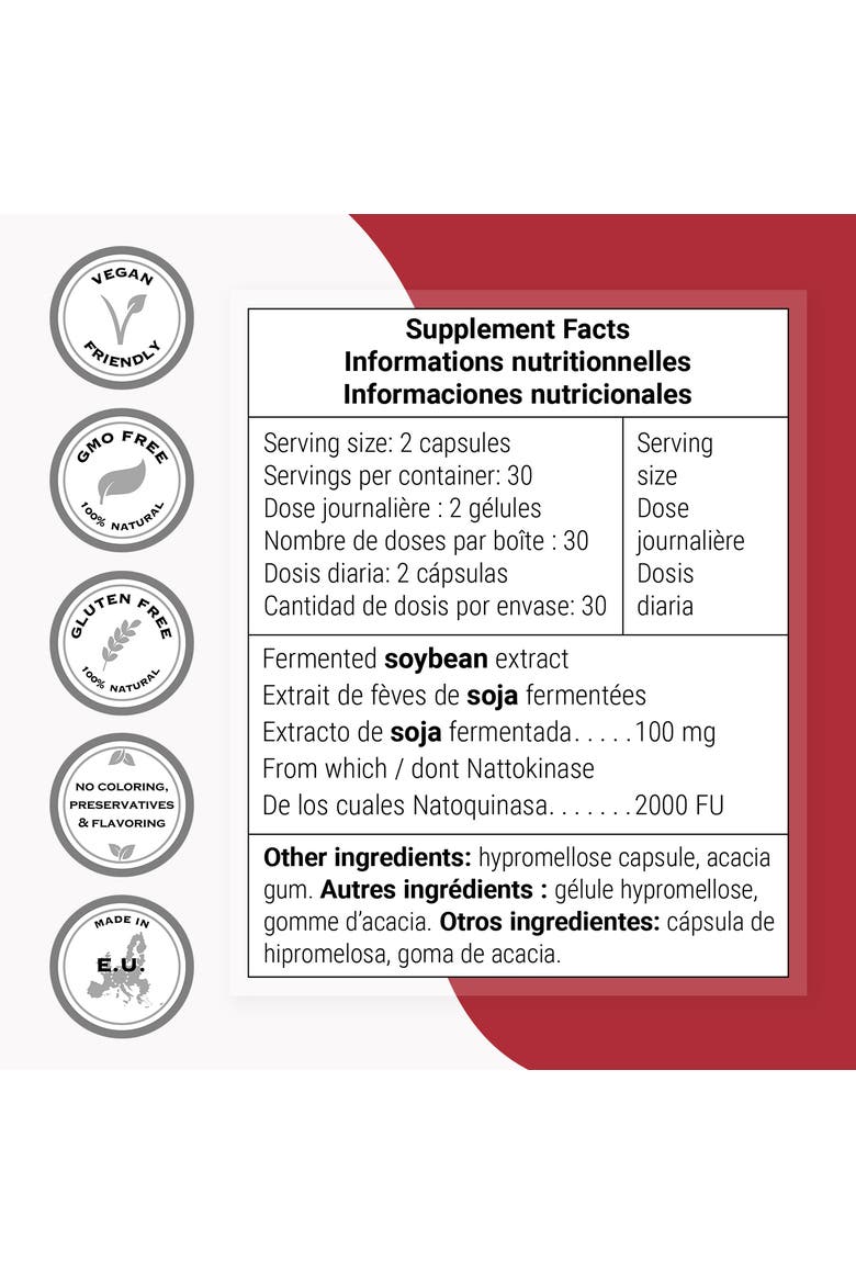 Nattokinase 2600FU, Alternate, color, None