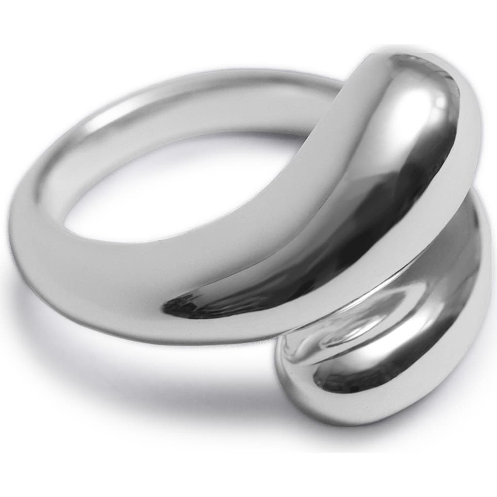 & Other Stories Chunky Bypass Ring In Silver