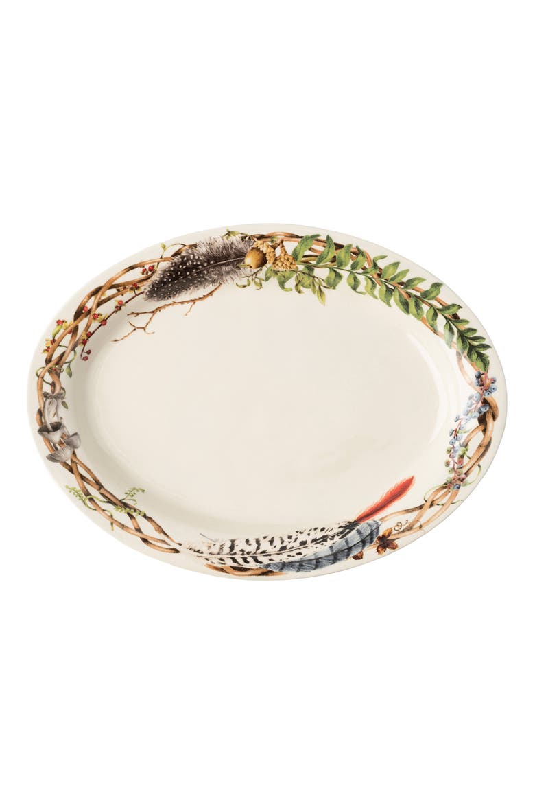 Forest Walk Oval Platter, Main, color, CAFE AU LAIT
