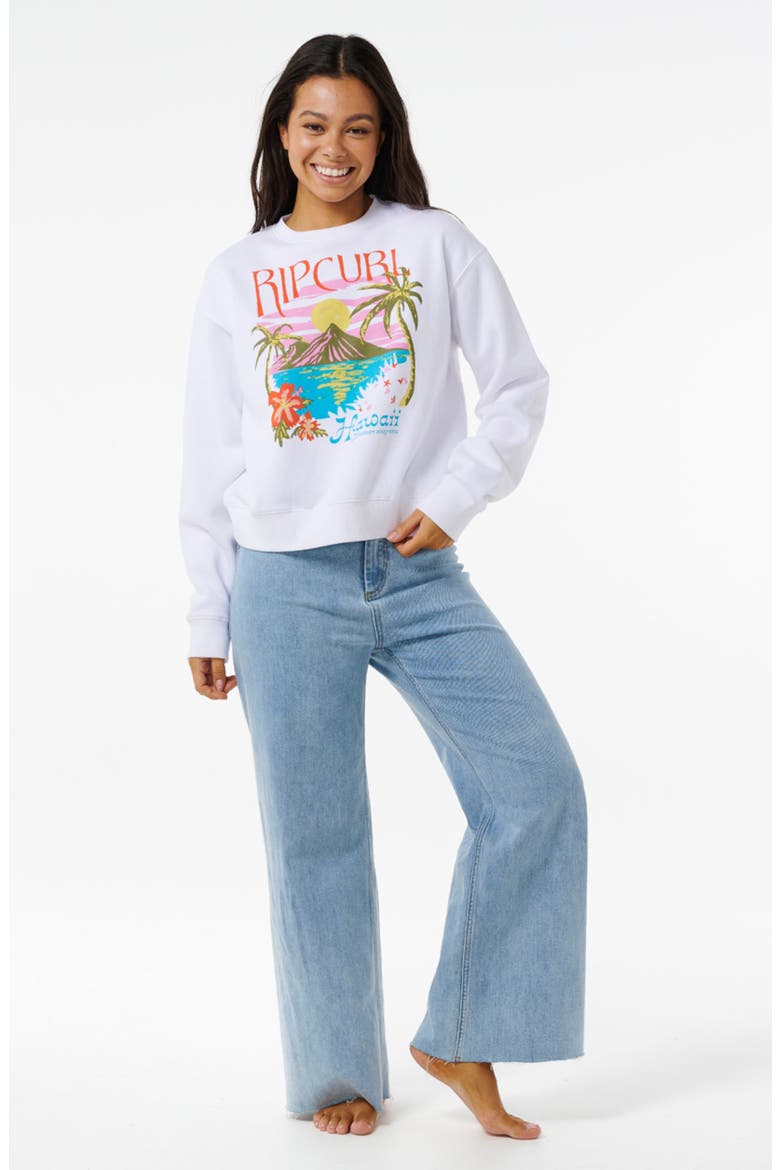 Island Graphic Sweatshirt, Alternate, color, HAWAII WHITE