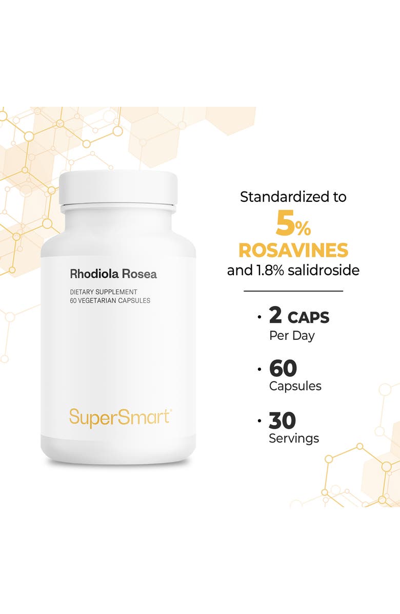 SuperSmart Rhodiola Rosea 600mg per Day, Alternate, color, NO COLOR