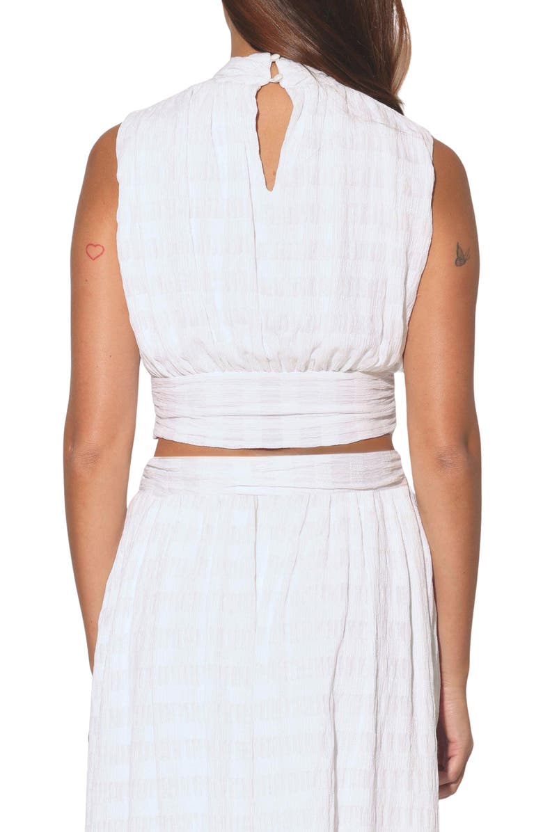 Walter Baker Asha Pleated Crop Top, Alternate, color,