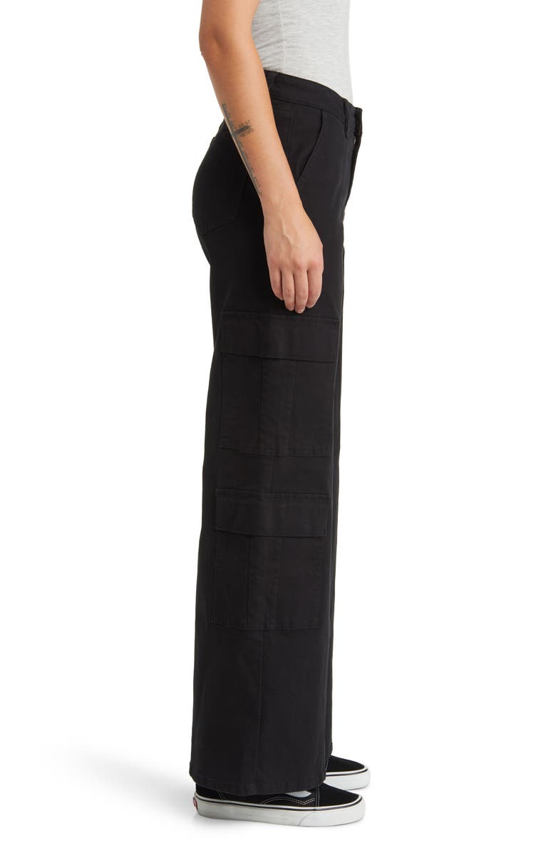 Prosperity Denim High Waist Wide Leg Cargo Jeans, Alternate, color,
