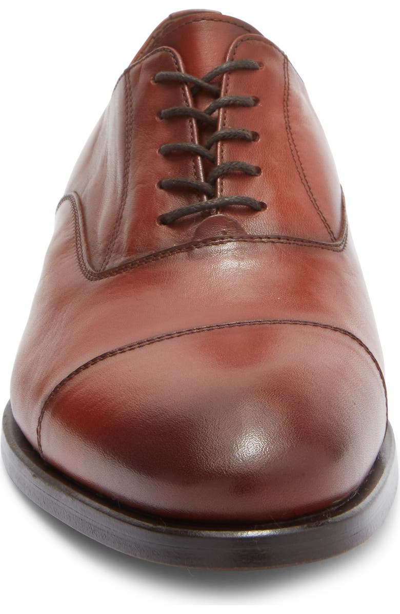 ANTONIO MAURIZI Cap Toe Oxford, Alternate, color, Cognac