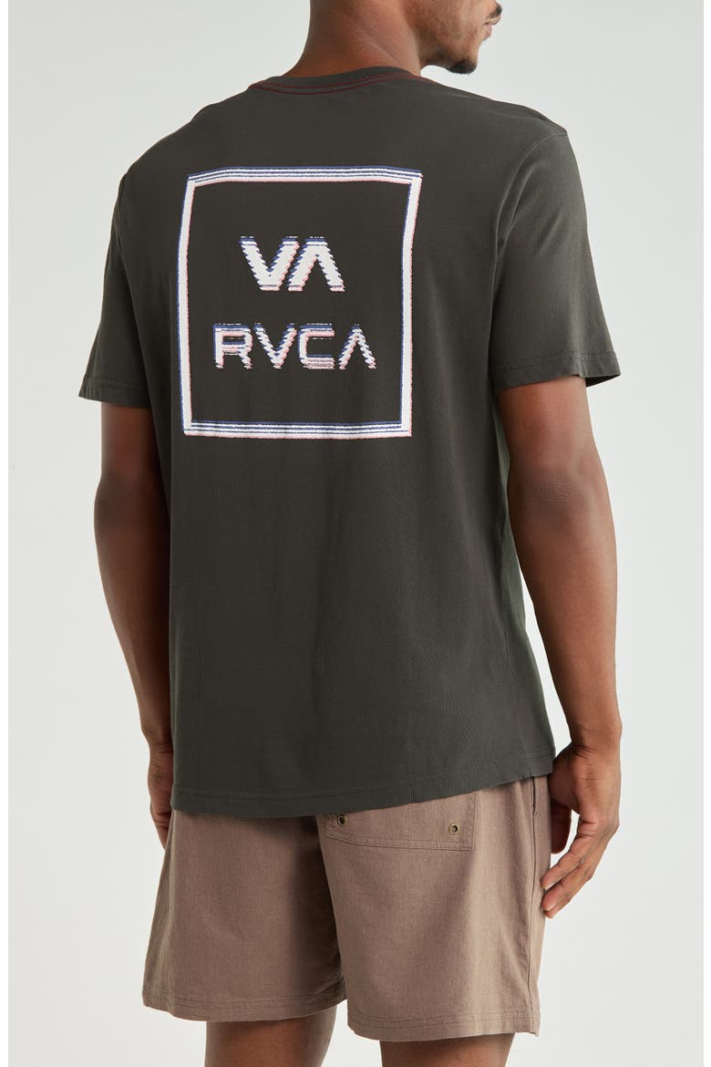 Glitch Cotton Graphic T-Shirt, Alternate, color, PIRATE BLACK