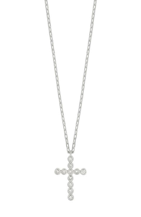 Audrey Diamond Cross Pendant Necklace (Nordstrom Exclusive)