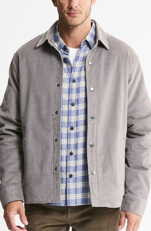 Fleece Lined Corduroy Shirt Jacket