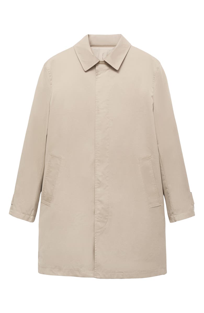 MANGO Classic Water Repellent Trench Coat, Alternate, color, Beige