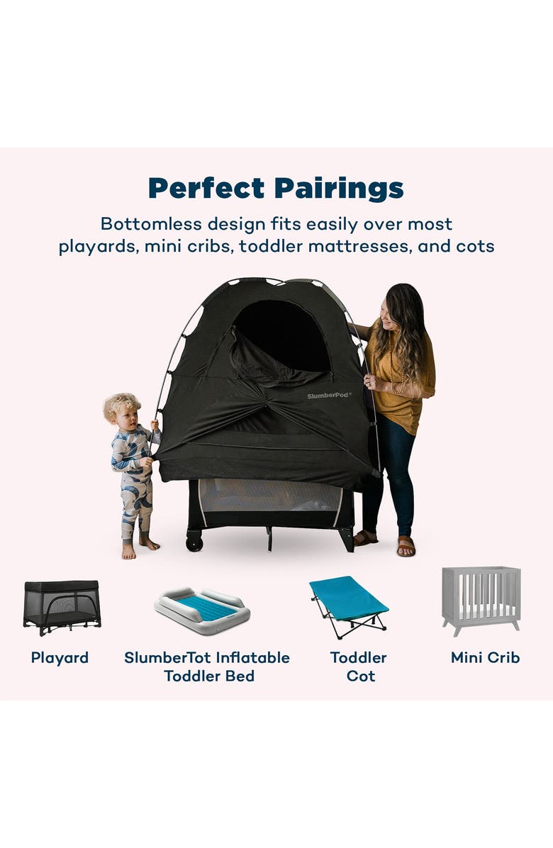 SlumberPod Blackout Sleep Tent, Alternate, color, Black