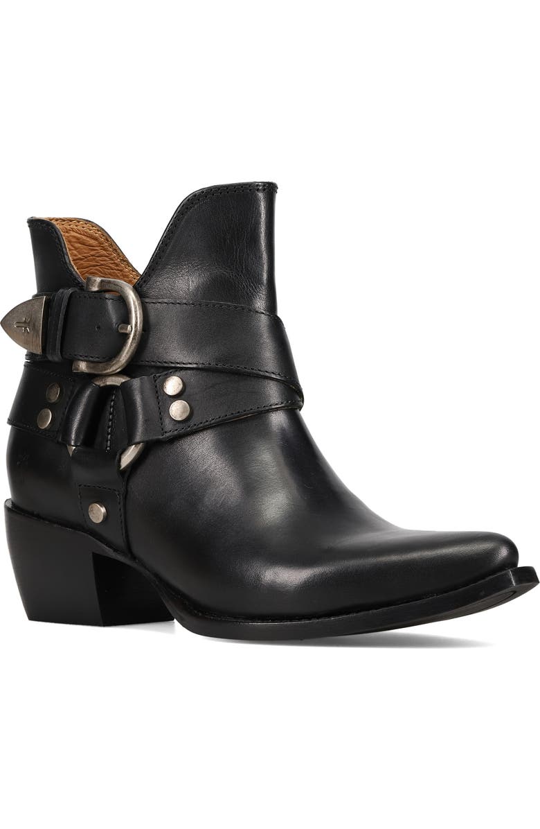 Frye Sacha Harness Bootie, Main, color, Black