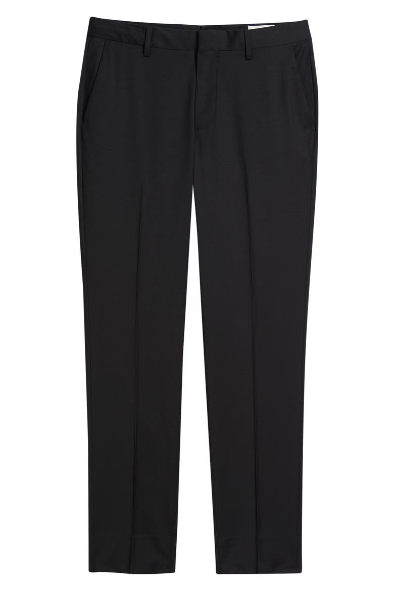 Jetsetter Athletic Fit Stretch Wool Suit Pants, Alternate, color, BLACK