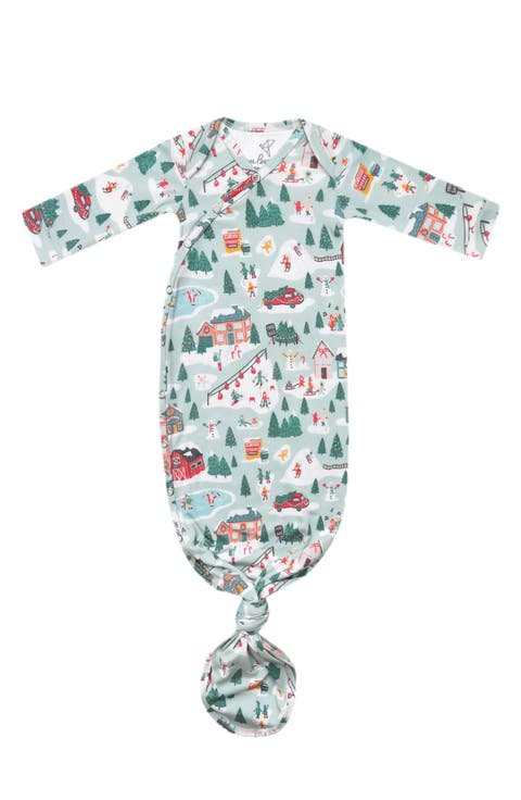 Snowy Slope Knotted Gown (Baby)