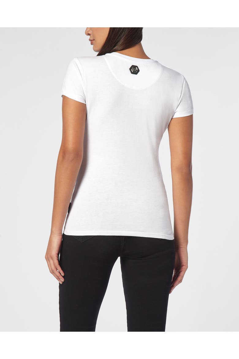 T-Shirt Slim Fit Women, Alternate, color, white