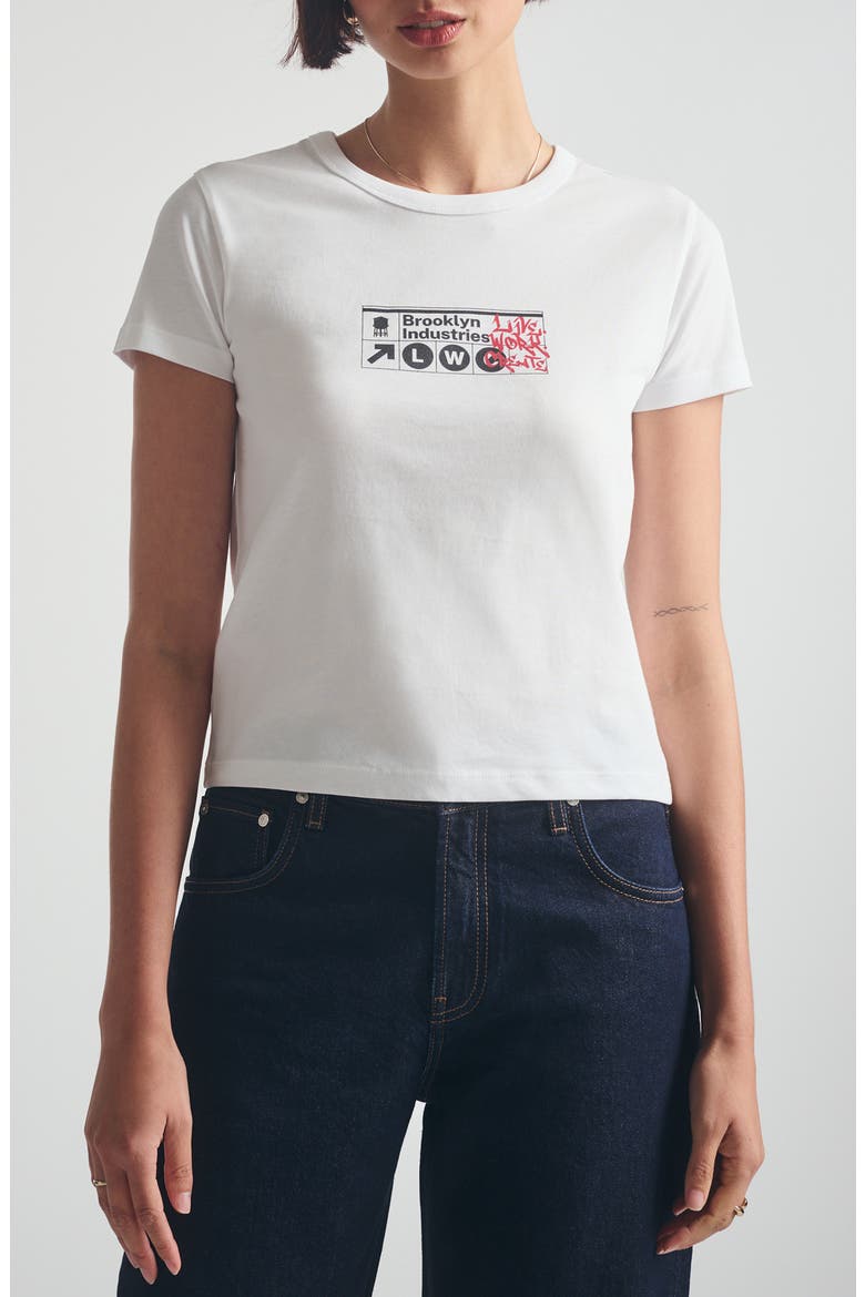 City Live, Work, Create Graphic T-Shirt, Main, color, WHITE