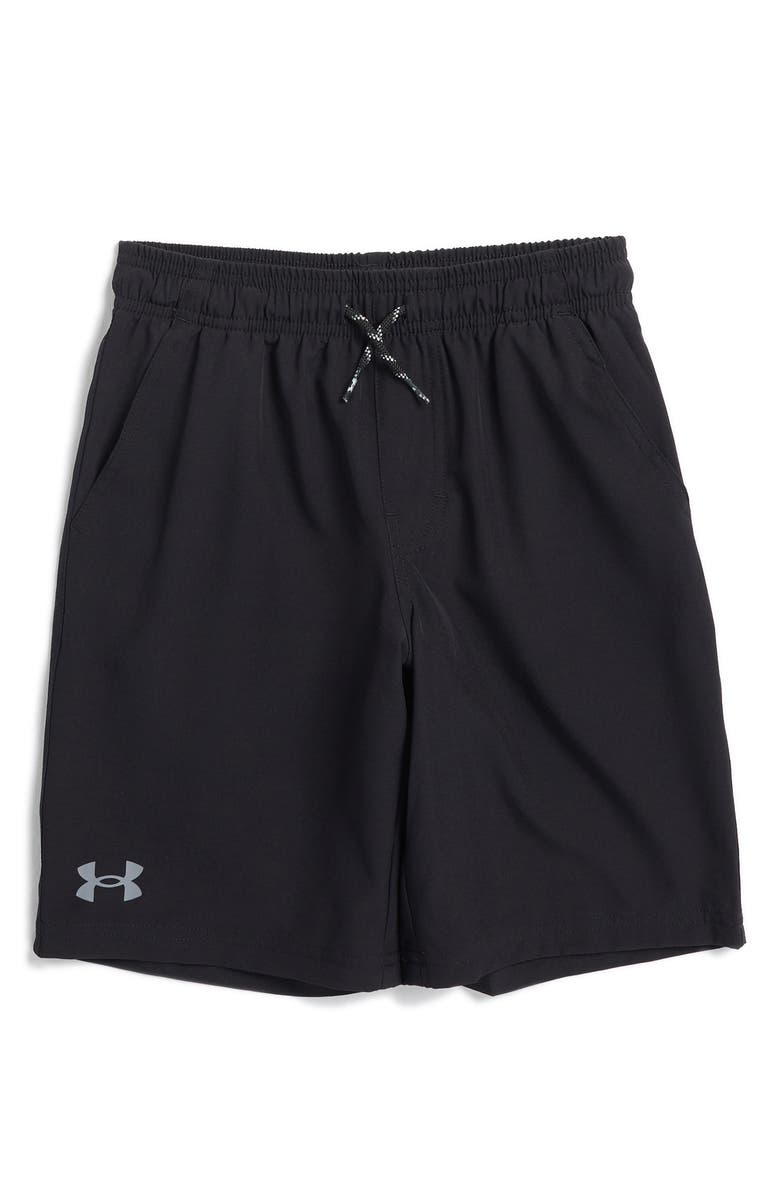 Under Armour Kids' Performance Stretch Shorts, Main, color, Black