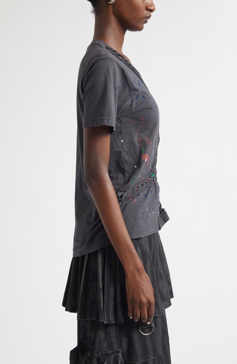 Collina Strada Tosh Paint Splatter T-Shirt, Alternate, color, Splatter Washed Black