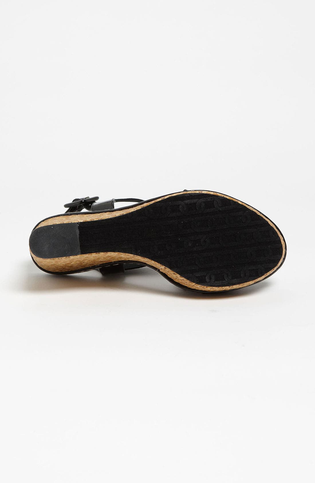 'Tapia' Wedge Sandal, Alternate, color, BLACK PATENT