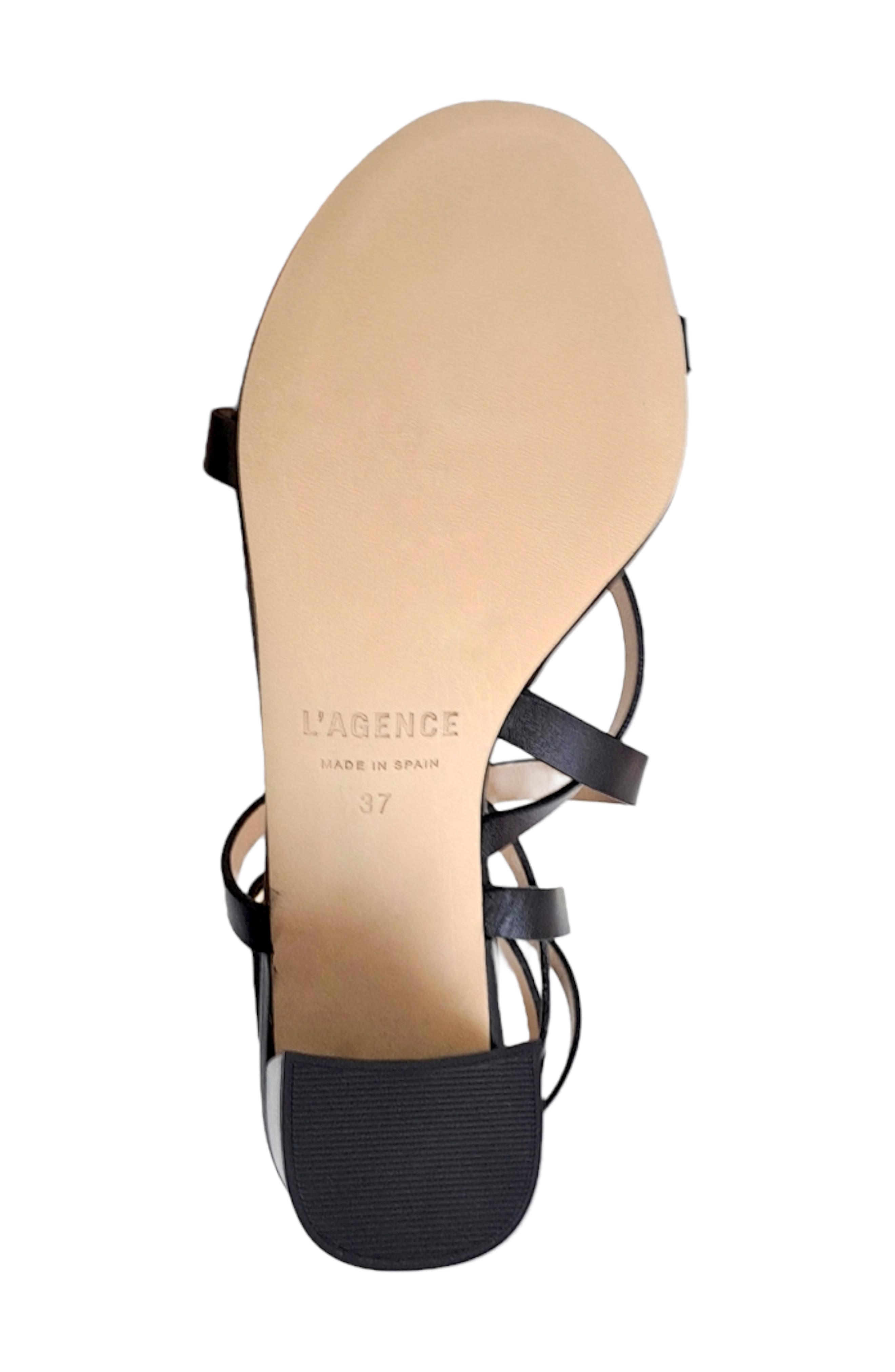 L'AGENCE Emily Strappy Wraparound Sandal, Alternate, color, 