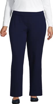 Lands' End Starfish Mid Rise Straight Leg Pants