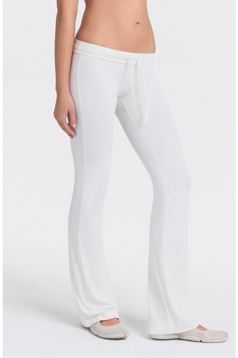 Airy Low Rise Mini Flare Pants, Alternate, color, NSKM ACTV IVORY