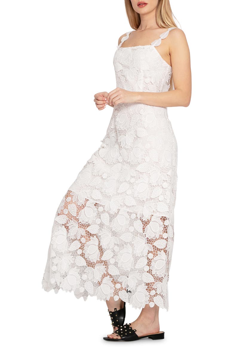 Songbird Lace Maxi Dress, Alternate, color, WHITE