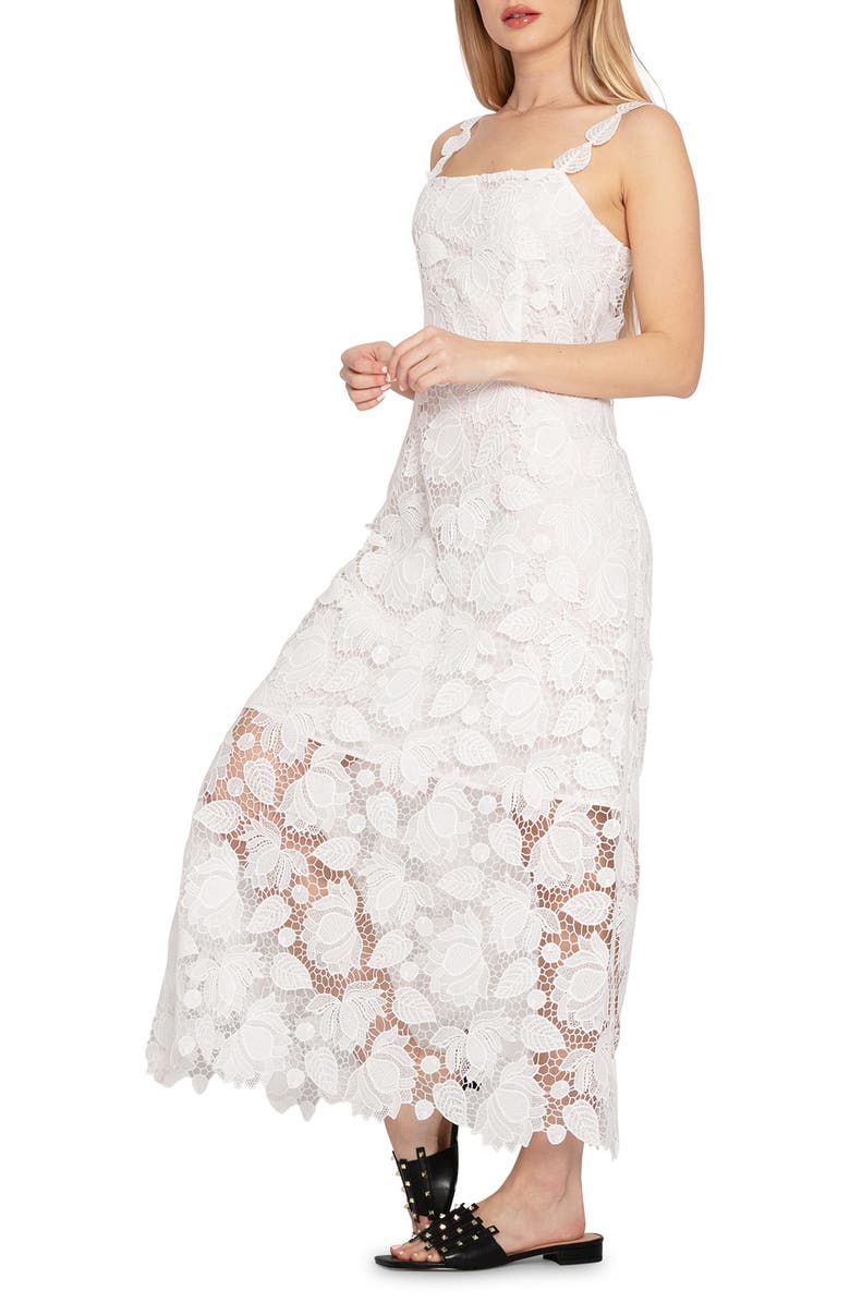 Belle & Bloom Songbird Lace Maxi Dress, Alternate, color, White